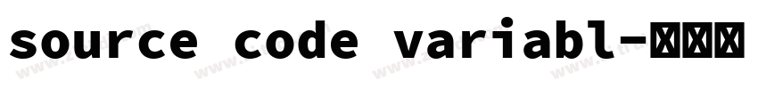 source code variabl字体转换